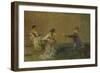 The Gossip, C.1907 (Oil on Panel)-Thomas Wilmer Dewing-Framed Giclee Print