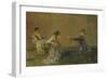 The Gossip, C.1907 (Oil on Panel)-Thomas Wilmer Dewing-Framed Giclee Print