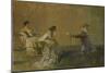 The Gossip, C.1907 (Oil on Panel)-Thomas Wilmer Dewing-Mounted Giclee Print