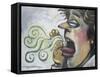 The Gossip-Tim Nyberg-Framed Stretched Canvas