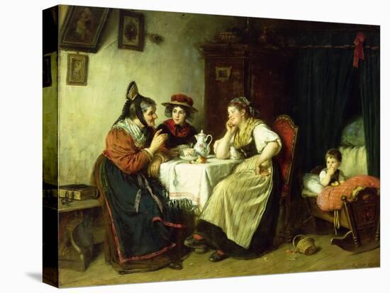 The Gossips, 1887-Rudolf Epp-Stretched Canvas