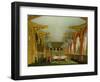 The Gothic Dining Room at Carlton House from Pyne's "Royal Residences"-Charles Wild-Framed Giclee Print