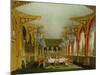 The Gothic Dining Room at Carlton House from Pyne's "Royal Residences"-Charles Wild-Mounted Giclee Print