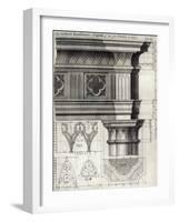 The Gothic Entablature and Capital of the First Order at large, 1741-null-Framed Giclee Print