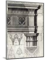 The Gothic Entablature and Capital of the First Order at large, 1741-null-Mounted Giclee Print