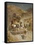 The Gotthard Pass Post Coach, 1873-Rudolf Koller-Framed Stretched Canvas