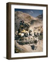 The Gotthard Post-Rudolf Koller-Framed Art Print