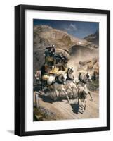 The Gotthard Post-Rudolf Koller-Framed Art Print