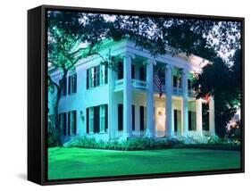 The Governor's Mansion is Shown August 30, 2000, in Austin, Texas-Harry Cabluck-Framed Stretched Canvas