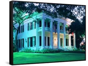 The Governor's Mansion is Shown August 30, 2000, in Austin, Texas-Harry Cabluck-Framed Stretched Canvas