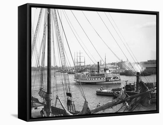 The Governor Safford on the Harlem River-null-Framed Stretched Canvas