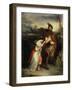 The Gow Chrom Reluctantly Conducting the Glee Maiden to a Place of Safety'-Robert Scott Lauder-Framed Giclee Print