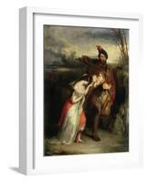 The Gow Chrom Reluctantly Conducting the Glee Maiden to a Place of Safety'-Robert Scott Lauder-Framed Giclee Print