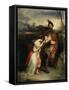 The Gow Chrom Reluctantly Conducting the Glee Maiden to a Place of Safety'-Robert Scott Lauder-Framed Stretched Canvas