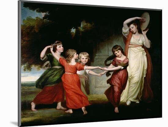 The Gower Family, c.1776-77-George Romney-Mounted Giclee Print