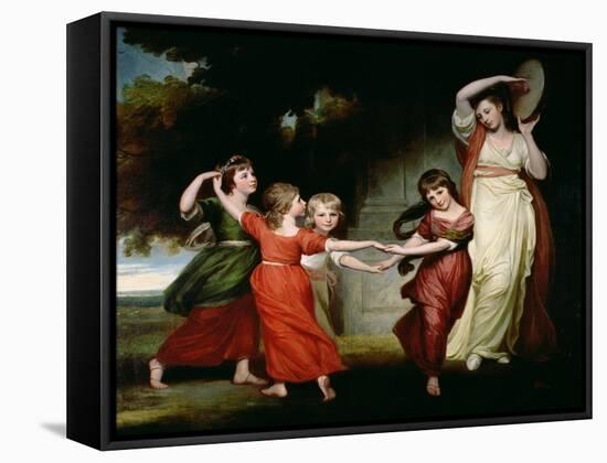 The Gower Family, c.1776-77-George Romney-Framed Stretched Canvas