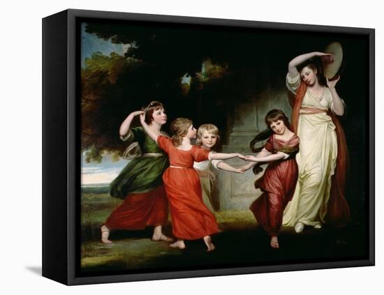 The Gower Family, c.1776-77-George Romney-Framed Stretched Canvas