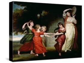 The Gower Family, c.1776-77-George Romney-Stretched Canvas