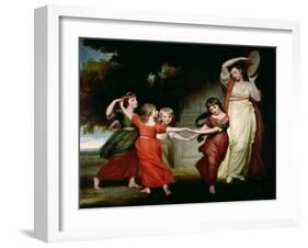 The Gower Family, c.1776-77-George Romney-Framed Giclee Print