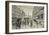 The " Graben", central square in downtown Vienna. In the background the plague column 1888.-Wilhelm Gause-Framed Giclee Print