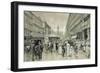 The " Graben", central square in downtown Vienna. In the background the plague column 1888.-Wilhelm Gause-Framed Giclee Print