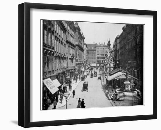 The Graben, Vienna, Late 19th Century-John L Stoddard-Framed Giclee Print