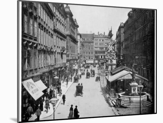 The Graben, Vienna, Late 19th Century-John L Stoddard-Mounted Giclee Print