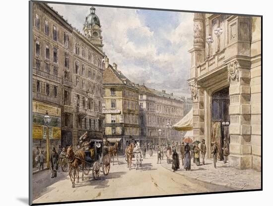 The Graben, Vienna-Ferdinand Weckbrodt-Mounted Giclee Print