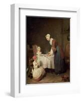 The Grace, 1740-Jean-Baptiste Simeon Chardin-Framed Giclee Print