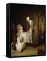The Grace, 1740-Jean-Baptiste Simeon Chardin-Framed Stretched Canvas