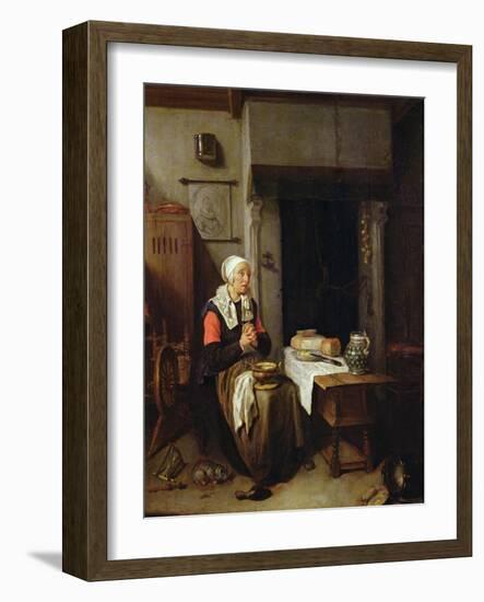 The Grace (Oil on Panel)-Quiringh Gerritsz. van Brekelenkam-Framed Giclee Print