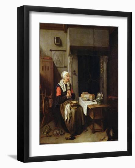 The Grace (Oil on Panel)-Quiringh Gerritsz. van Brekelenkam-Framed Giclee Print