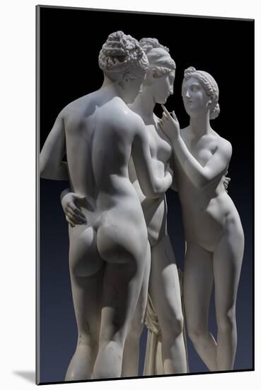 the Graces and Cupid , Detail, 1820-22 (Carrara Marble)-Bertel Thorvaldsen-Mounted Giclee Print