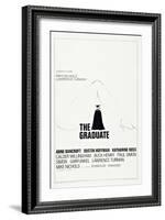 The Graduate, Dustin Hoffman, 1967-null-Framed Art Print