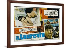 The Graduate, Italian Movie Poster, 1967-null-Framed Premium Giclee Print