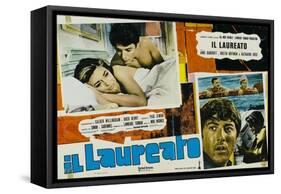 The Graduate, Italian Movie Poster, 1967-null-Framed Stretched Canvas