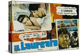 The Graduate, Italian Movie Poster, 1967-null-Stretched Canvas