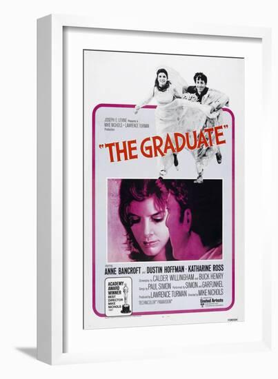 The Graduate, Katharine Ross, Dustin Hoffman, 1967-null-Framed Art Print