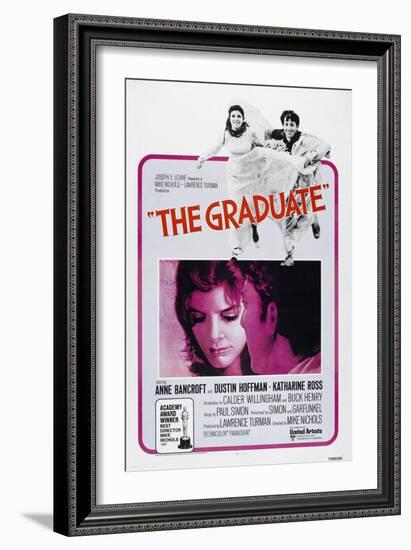 The Graduate, Katharine Ross, Dustin Hoffman, 1967-null-Framed Art Print