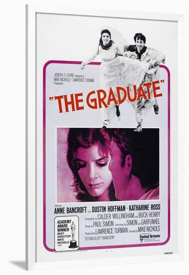 The Graduate, Katharine Ross, Dustin Hoffman, 1967-null-Framed Art Print