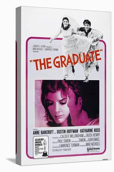 The Graduate, Katharine Ross, Dustin Hoffman, 1967-null-Stretched Canvas