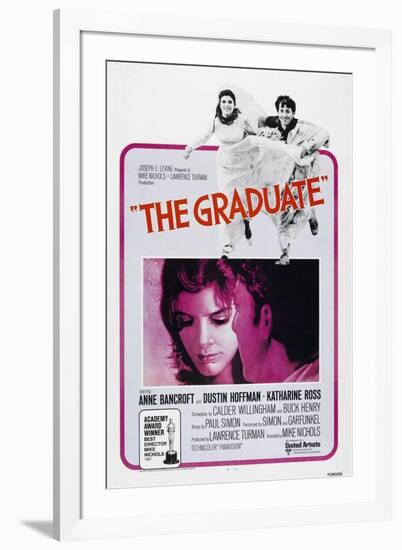 The Graduate, Katharine Ross, Dustin Hoffman, 1967-null-Framed Art Print