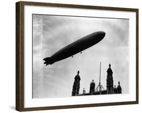 The Graf Zeppelin Airship in London-null-Framed Photographic Print