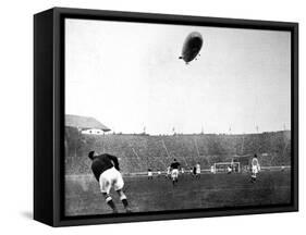 The 'Graf Zeppelin' over Wembley During the F.A. Cup Final-null-Framed Stretched Canvas