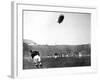 The 'Graf Zeppelin' over Wembley During the F.A. Cup Final-null-Framed Photographic Print