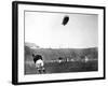 The 'Graf Zeppelin' over Wembley During the F.A. Cup Final-null-Framed Photographic Print