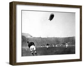 The 'Graf Zeppelin' over Wembley During the F.A. Cup Final-null-Framed Photographic Print