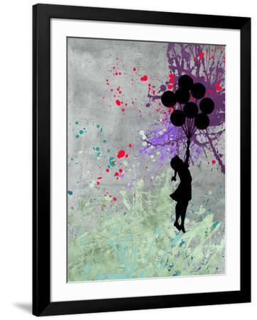 Flying Balloon Girl Giclee Print - The Graffiti Collection