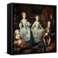 The Graham Children, 1742-William Hogarth-Framed Stretched Canvas