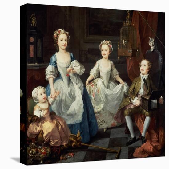 The Graham Children, 1742-William Hogarth-Stretched Canvas